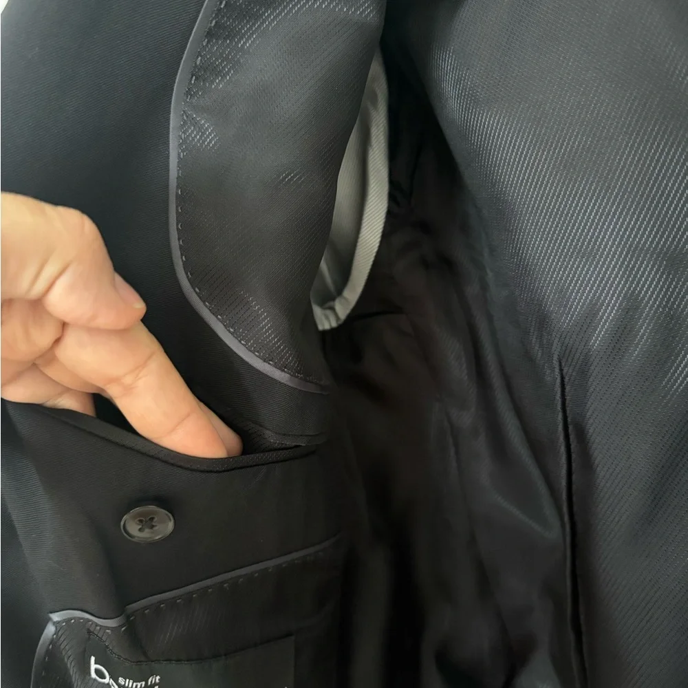 Bar III Men's Black Two-Button Sport Coat